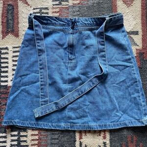 Just Female Light Blue Denim Mini Skirt